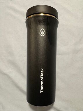 ThermoFlask Black Insulated Travel Tumbler 32oz (no straw)